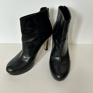 Franco Sarto zippered black 3 inch boot. Size 7.